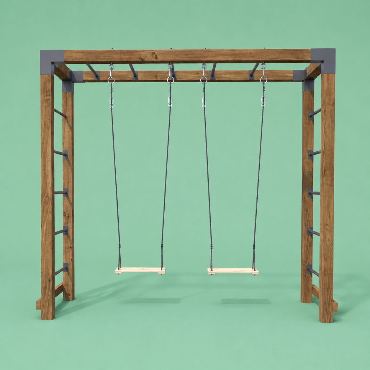 Aire de jeux HECTOR, vue zoom sur fond vert
